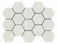 Kraken Light Matte Hexagon Mosaic 3 x 3 - 12.75 x 8.75